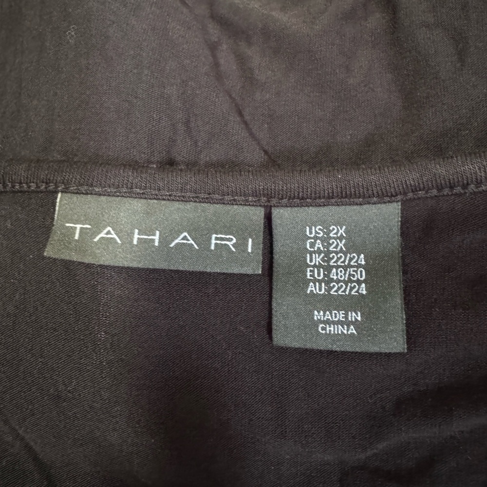 Tahari Black Long Sleeve Top - Picture 7 of 11